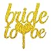 Produktbild Lanlan Hochzeit Tortenaufsatz Acryl Shining Bride Groom Engagement Jahrestag Kuchen Dekoration Golden Bride to be