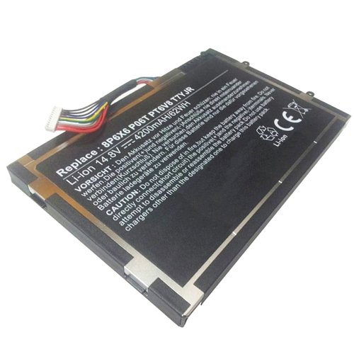 amsahr 14x-02 Ersatz Batterie für Dell Alienware 14x, M11x/R1/R2/R3, M14x R1/R2 schwarz