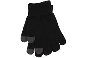 undercover lingerie 2 Pack Boys Girls Kids Childrens Thermal Touch Screen Stretch Magic Gloves GL095