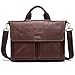 Produktbild DOUBLEL Herren Umhängetasche - Leder Aktentasche Retro Laptop Messenger Schultasche Reisetasche