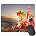 Produktbild Mouse Pad Beach Tropical Strawberry Cocktails Rectangle Rubber Mousepad 11.81 X 9.84 Inch Gaming Mouse Pad with Black Lock Edge