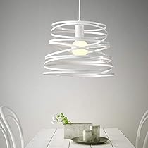 Lampadario Trio Leuchten E14 - Bianco Opaco, 47x47x150 Cm, 28W Max