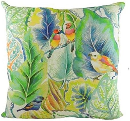 Evans Lichfield Summertime Spring Tropical Birds Filled Cushion