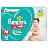 Pampers New Diapers Pants, Medium (76 Count)