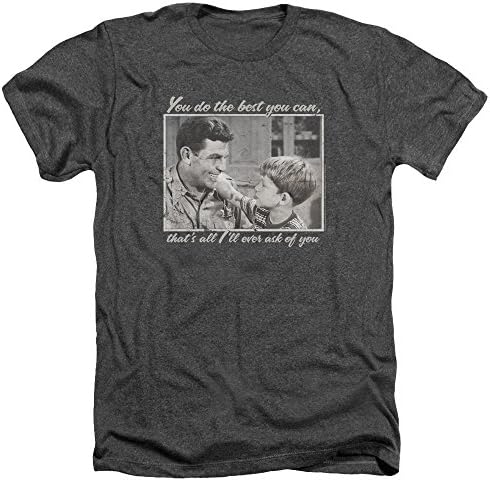 The Andy Griffith Show Wise Words Mens Heather Shirt Charcoal 2X