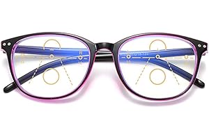 KOOSUFA Okulary progresywne, wieloogniskowe, okulary do czytania, dla kobiet i mężczyzn, antyrefleksyjne, pomoc w czytaniu w stylu retro, ochrona przed zmęczeniem, 1,0, 1,5, 2,0, 2,5, 3,0, 3,5, 4,0