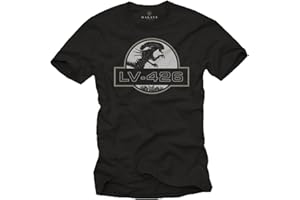 MAKAYA Maglietta Uomo Nera - T Shirt Alien Covenant LV 426 - Regali Gamer