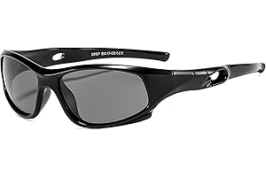 Suertree Kinder Polarisierte Sonnenbrille Sport Silikon Sonnenbrille Verspiegelte Linse UV-Schutz im Freien Golf Radfahren Angeln Wanderbrille Unisex