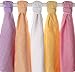 XKKO Muslins Muslin 70 x 70 cm Set of 5 Organic Cotton Pastels Girl