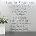 Produktbild Recipe For A Happy Home wall saying vinyl lettering art decal quote sticker home decal by Wall Sayings Vinyl Lettering