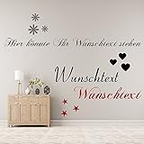 Wandtattoo selbst gestalten Wunschtext Text nach Wunsch Farbauswahl Wanddekoration