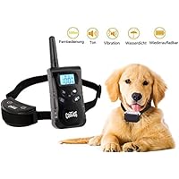 cooligg Hunde Erziehungshalsband mit Ton,Vibration und Ton & Vibration, Funktrainer Training Halsband für Hunde, Wiederaufladbar und Wasserdicht
