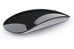 Uiosmuph U30 Mouse Wireless Bluetooth, Ricaricabile Mouse Wireless (BT5.1+ BT5.1+ USB) Silenzioso Mouse Senza Fili per Laptop/MacBook/Android/PC/Mac (Nero)