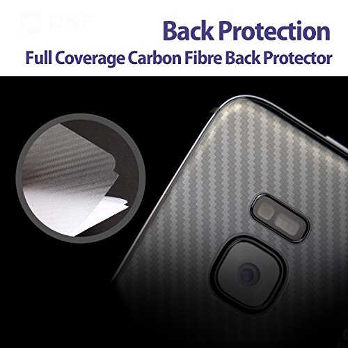 MaxKu Samsung Galaxy S8 Plus Panzerglas schutzfolie,Premium gehärtetes Glas Displayschutzfolie [Hülle Freundlich] [3D Deckung] [Kante zu Kante] Stärke HD Crystal Clear mit 1x frei Rückseite Karbonfaser Folie für Samsung Galaxy S8 Plus S8+ – Schwarz - 7