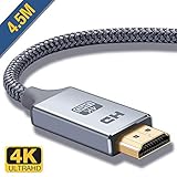 [100% ZURÜCK-GARANTIE]:Wenn Sie mit unserem HDMI-Kabel 2.0 nicht zufrieden sind,lassen Sie es uns wissen und Sie erhalten eine volle Rückerstattung oder einen Ersatz. Genießen Sie diesen absolut RISIKOFREIEN Kauf,indem Sie auf die gelbe Schaltfläche 