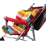Universal Kinderwagen Sitzauflage, Buggy Auflage Regenbogen