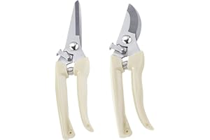 AIRFUL 2 Pcs Pflanzenschonende Baumschere, Haushalts Gartenscheren Professionelle Pflanzenblumenzweige, Ergonomisch Geformte Schere, Geeignet für Kleine Äste