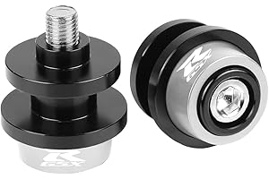 YIEBA M8 Deslizadores del Basculante de la Motocicleta, Deslizadores del Carrete del Basculante del Soporte Trasero para Suzuki GSXR 125 250 300 600 750 1000 1100 (Plateado)