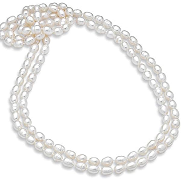 White Gold Pearl Necklace The 14K Gold AAAA Quality Round White