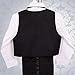 Dressy Daisy Baby Boy' 5 Pcs Set Formal Tuxedo Suits No Tail Wedding Baptism Christening Outfits Size 6-9 Months Black