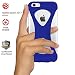 Produktbild Palmo iPhone 6s/6 Hülle Case (Blau) - One finger gripping iPhone case to prevent dropping Gewinner des Red Dot Award: Product Design 2017 & GOOD DESIGN AWARD 2015 – Fallgetestet durch das US-Militär, Einhandbedienung, Selfies, ultraleicht, kratzfeste Beschichtung, erstklassige Silikonhülle mit Trageband zur Verhinderung des Herunterfallens, aufprallsicher, staubdicht, schlichtes Design, erweiterte Daumensteuerung