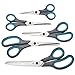 Price comparison product image Andrew James 5pc Household Scissors Set - Soft Grip Handles, Stainless Steel Blades