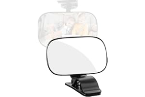 CONNEXTION Rücksitzspiegel für Babys im Auto Bruchsicherer Auto-Rückspiegel Kinder Rückspiegel 360°Schwenkbar Baby-Autospiegel Universeller Autospiegel für Babys für Meisten Auto