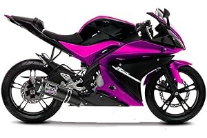 ADMOTO Kit completo de carenado de carenado de motocicleta de plástico ABS para inyección preperforada para Yamaha R125 2008-2013/2014-2018 (B rosa, 2014-2018)