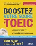 Boostez votre score au TOEIC: 800 points en moins de deux mois ! 2 cd audio.