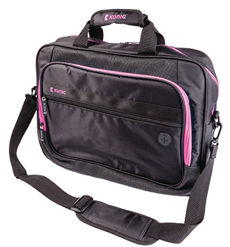 König CSNBB300PI Notebook-Tragetasche, Schwarz/Rosa - 2