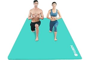 RYTMAT Tappetino Palestra Grande 200x130cm Spesso 15mm/10mm NBR Tappetino Yoga Mat Antiscivolo Tappetino Fitness Pilates Ginnastica Esercizi Addominali