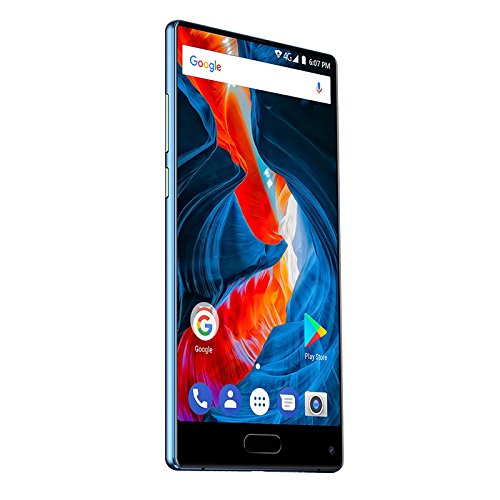 Ulefone MIX - 5,5 Zoll HD Vollbild 4G Dual-SIM Android 7.0 Smartphone ohne Vertrag 64GB Speicher 4GB RAM Octa-Core 1.5GHz 13MP+5MP Dual Hinten Kamera 13MP Frontkamera 3300mAh Fingerabdruck - Blau
