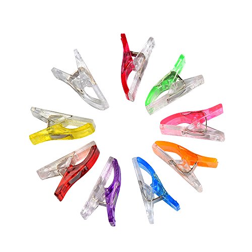Atpwonz 60pcs Wonder Clips Stoffklammern (6 verschiedene Farbe) - 2
