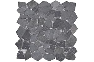 MOSANI Mosaik MOS44-30-120 Carrelage en marbre naturel Ciot Neromarquina gris anthracite - noir (imprégné)