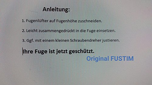 Fugenlüfter,Wespenschutz,Stoßfugengitter,Stoßfugenlüfter, Fugennetz, grau, Klinker 50 Stück - 5