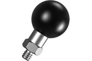 BRCOVAN 1 Zoll Kugel Adapter mit 1/4"-20 Gewindepfosten für Action Kamera & Camcorder Kompatibel mit RAM Mounts B Größe 1'' Kugel Doppelsockelarm