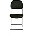 RW REST WELL N Type Comfortable Visitor/Study Black Metal Chair with Cushion | ISO Certified Company (Jute Black)