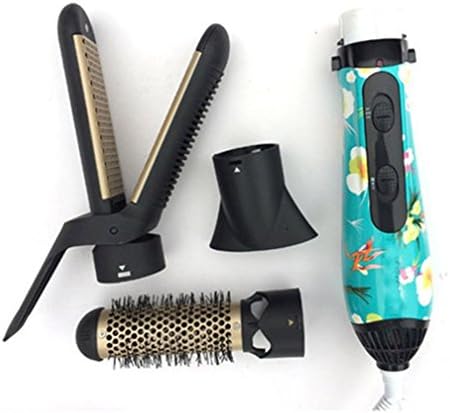 WGE 3 In 1 Professional Electric Multi-Functional Hot Air Brush Electric Hair Curler Hair Styling Brush Sets, C