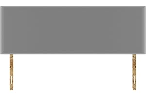 SANA SLEEP Plain Naples Suede HeadBoard - Luxury 20" Upholstered Design for Divan Beds - Multiple Fabric Options for Bedroom and Hotel Furniture - 3FT Single - Grey