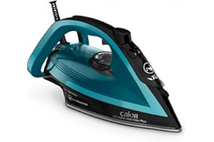 Calor Ultragliss Anti-Calc Plus FV6832C0 - Fer à vapeur - semelle : Durilium Airglide - 2800 Watt - noir glama/bleu boréal