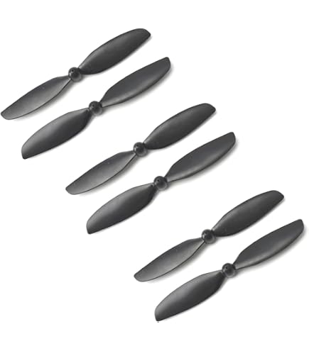 QUARKZMAN RC Eliche 2 Paletta Lame Attrezzi 5x5 Pollici Grigio con Adattatori cerchi per Elettrico Aereo Aereoplano, 4pz