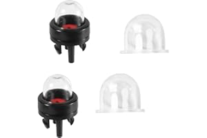 Gosknor 2pcs Ampoules d'Amorçage Rechange et 2 Pompe à Poire d'Amorçage Carburateur Encliquetage, Compatibles avec 188-512 WT-23A Zama 0057003 0057004 0057025 Tronçonneuse Débroussailleuse