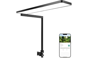 FZONE SOLO Série Nano LED Lampe Aquarium, Spectre Complet Et Dimmable, Contrôlée Par Application, Pour Aquariums D’eau Douce Et Plantés