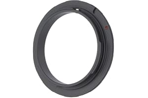 MUGAST Macro Photography Reverse Lens Adapter, 52mm, 55mm, 58mm Durable Aluminium Alloy Macro Shooting Reverse Adapter Ring for Canon EOS Mount DSLR Camera(52MM)