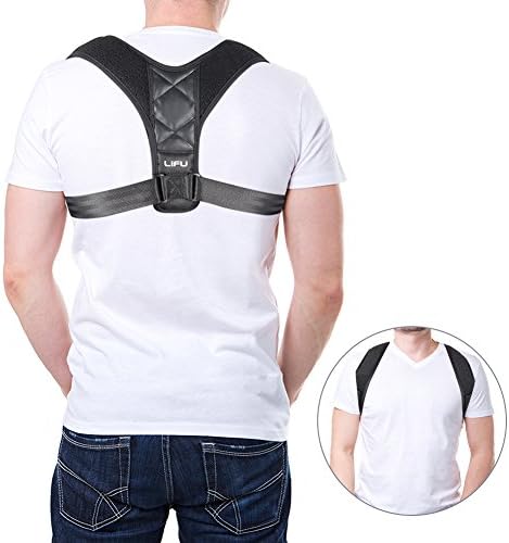Posture Correctors, LIFU Adjustable Posture Correction Kyphosis Thoracic Shoulder Back Waist Support Brace Back Shoulder and Neck Pain Relief For Women or Men or Kids - (Chest 29-34.6Inches）