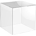 5 sided Clear Acrylic Perspex Box Cube Display Case with Acrylic Base Lid (250mm x 250mm x 250mm)