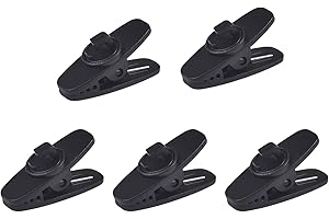 Verliked Clip Per Auricolari Da 5 Pezzi Clip Per Cavo Per Auricolare Clip Per Cavo Girevole Clip Per Cavo Per Auricolare Nero