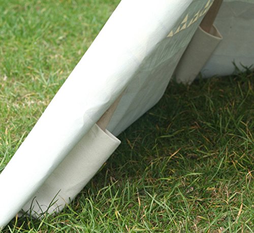 Garden Games Limited Children's Aztec Teepee Wigwam Play Tent with Wooden Frame and Natural Cotton Canvas Blue