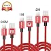 Produktbild Lightning Kabel iPhone USB Ladekabel, 3 Packs 0.5M/1M/2M Ladegeräte Netzkabel, Nylon Schnellladekabel Datenkabel kompatibel mit iPhone 7/7 Plus/6/6 Plus/6s/5/5S/5C/SE, iPad 4, iPod, iPad Luft 1/2, iPad Mini 1/2/3/4 von ZCOTU