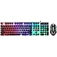 byBBstore BY GStorm GTX300 Set keyboard & mouse - mechanical game usb wired keyboard cheap gaming keyboard mouse(waterproof) (Black)